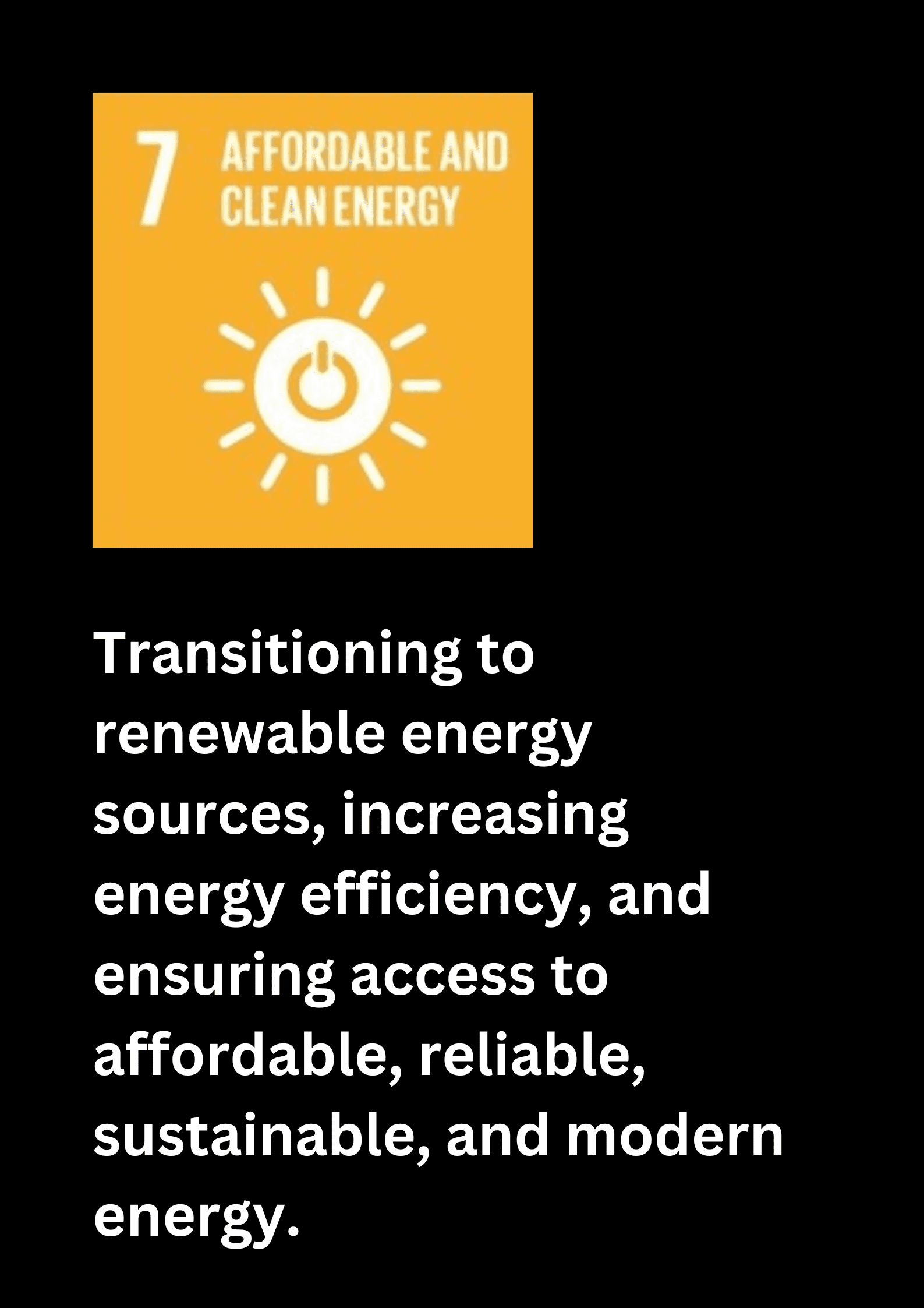 Affordable and clean energy